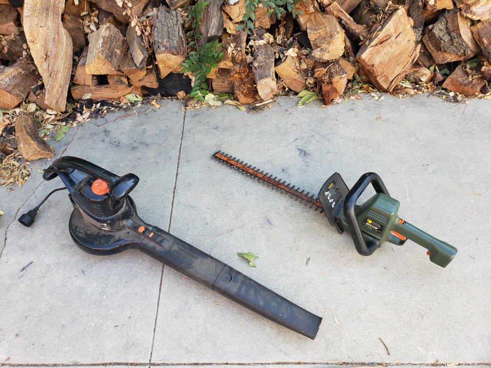 Leaf blower and electric hedger