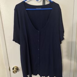 Navy blue Blouse 5XL