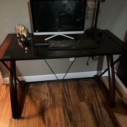 Glass Desk & Chair