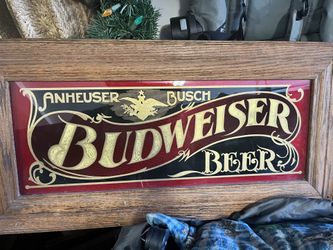 Vintage Budweiser Beer Sign