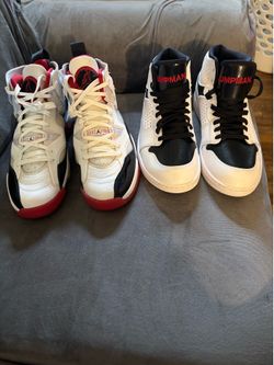 2 brand new pairs of jordans never worn
