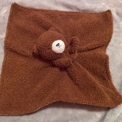 Carters just one you brown teddy bear fleece corduroy Baby Security Blanket