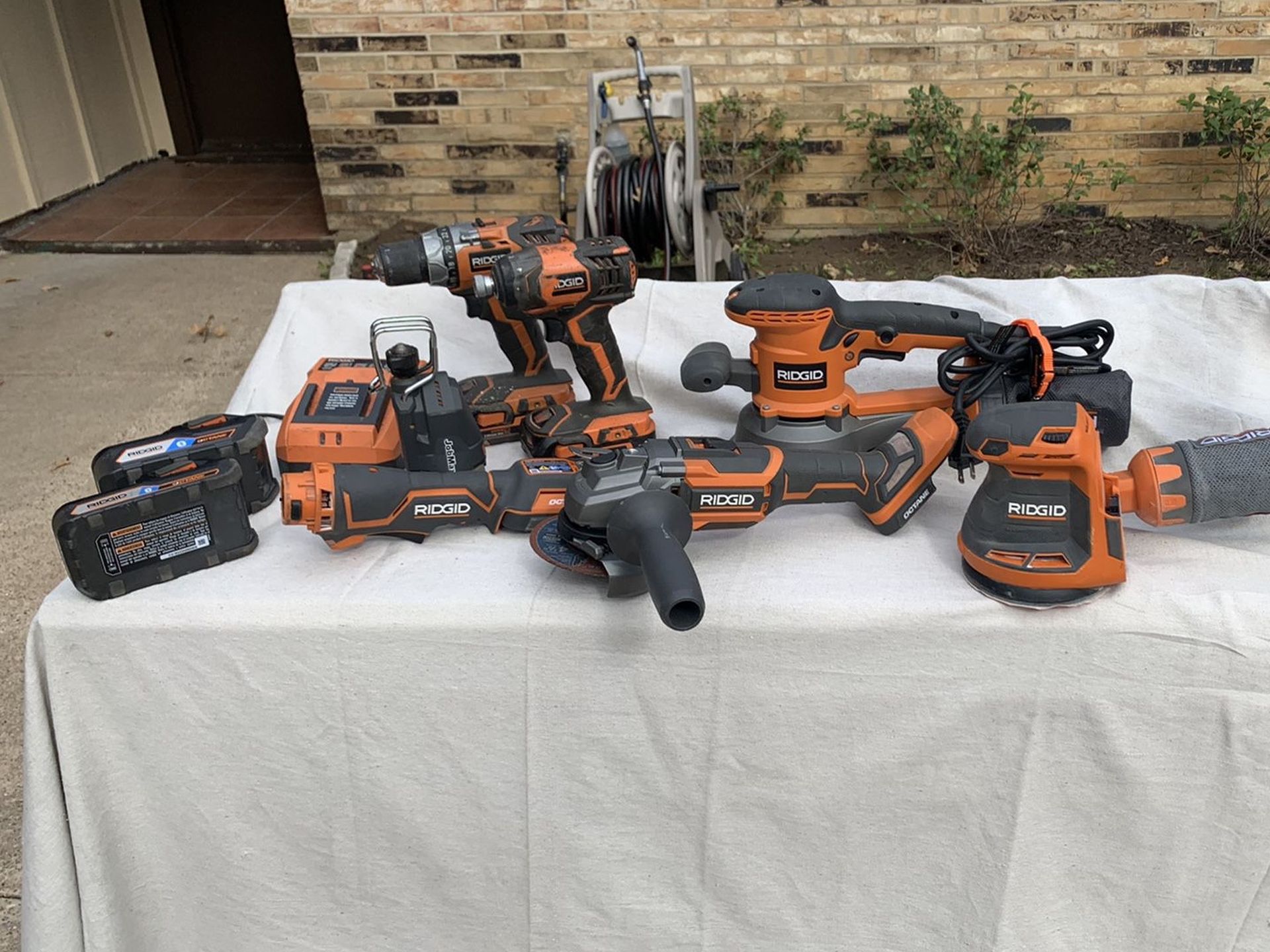 Rigid power tools. Sanders, drill driver, impact, router, grinder, Job Max