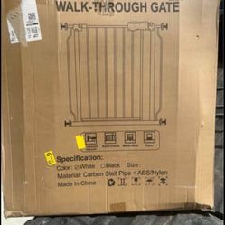 Walk Through Gate - Baby Gate , Metal - Read Below ⬇️ / New
