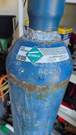 100% Full Compressed Argon Gas Cylinder UN1006