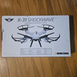 SKY RIDER X-31 SHOCKWAVE  QUADCOPTER DRONE WITH WI-FI CAMERA New