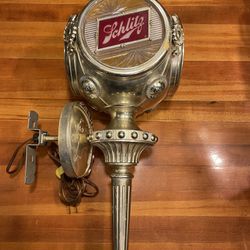 Vintage Schlitz Beer Carriage Lamp