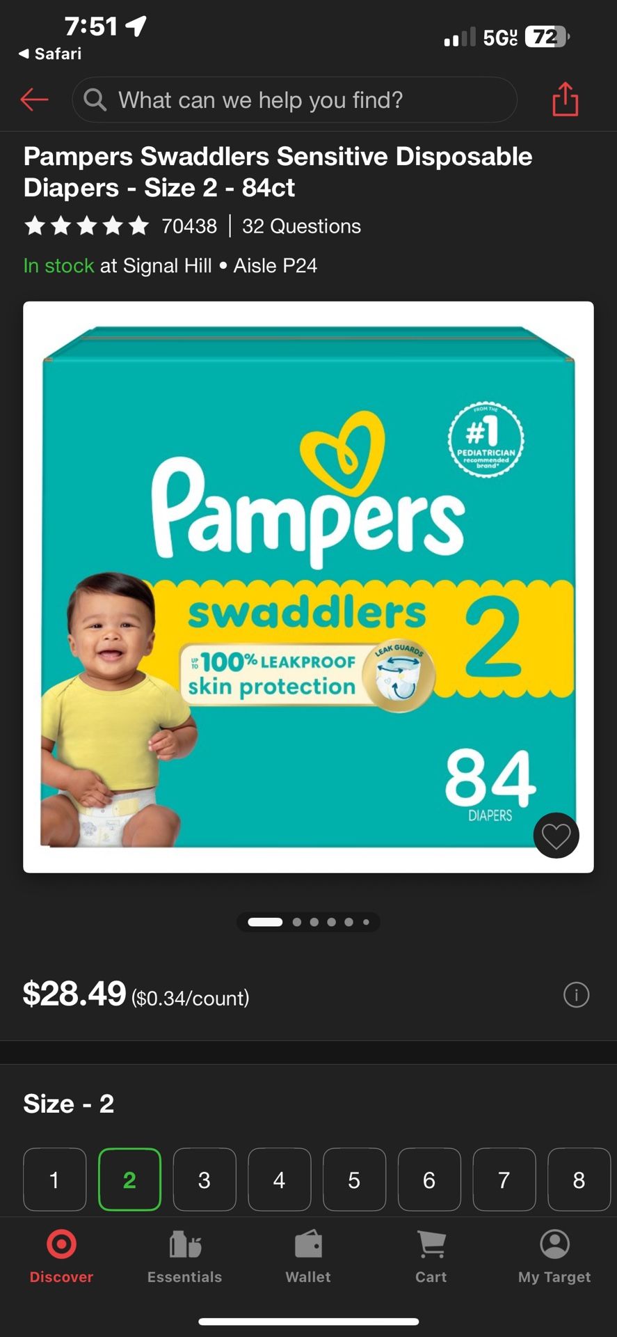 Pampers Swaddlers