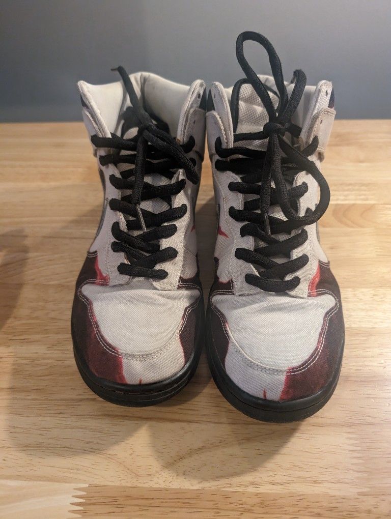 Nike SB Dunk High White Melvin size