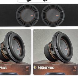 MEMPHIS MOJO 8” SUBWOOFERS PORTED BOX FOR SILVERADO SIERRA F150 Crew Cabs