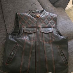 Red And Black Leather V