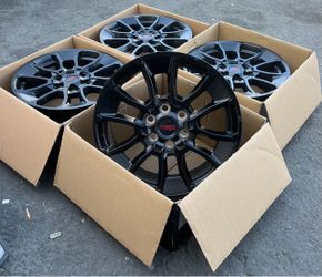 “20 Toyota Tundra Satin Black Rims/Wheels (Exchange available)