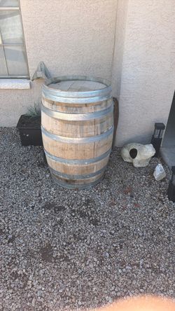 Full Size Oak Wine Barrel