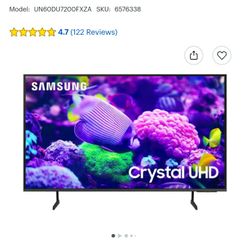 Samsung 60" 4k smart TV  Like New