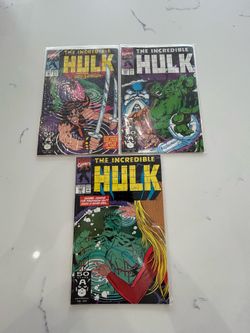 Incredible Hulk #380,381,382 Lot (1968 Series) Marvel Comics, Doc Samson, Sabra, VF condition