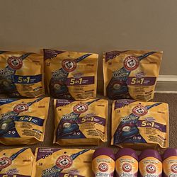 Arm &hammer Bundle $30 Including 8 Packs Of Pods And 4 Packs Of Beeds
