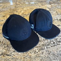 FOKAI International guam 671 logo perfect fit Black flat bill print Hat 