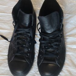 Converse Black Leather
