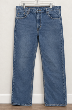 Magellan Outdoors Men's Classic Fit Jeans 42x32 Faded Blue Denim