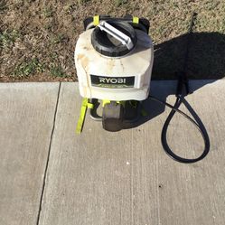 Ryobi Backpack Sprayer Battery Operated With 2.0 Battery And Charger
