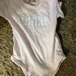 Size 3 Months Puma Onsie Girls Light Pink Pu Upland 