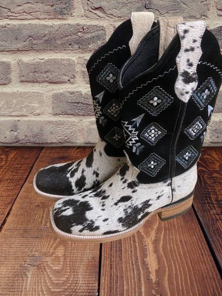 Handmade Size 9 Men’s Western Cowhide Boots