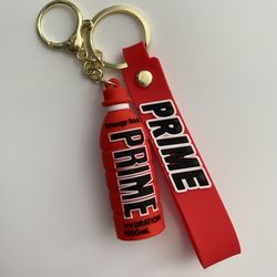 NEW Red Prime Bottle Keychain