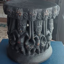 Hand Carved African Foot Stool from Zimbabwe... 