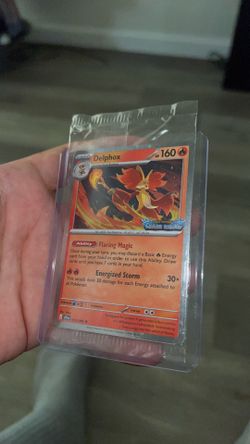 Chaos Rising Stamped Promo Card Sealed Pokemon Delphox Best Buy Exclusive