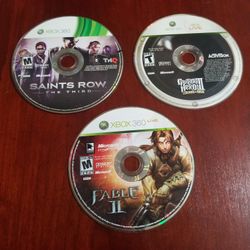 Broken/ Non Working Xbox 360 Video games 