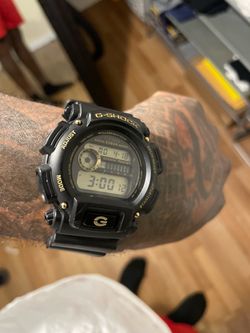 Casio G-Shock Digital Watch Black and Gold