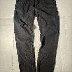 Pre Owned Good  Zara  Khaki Slacks Pants  Black  Men  Size 32
