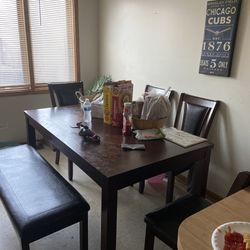Dining Table W/Bench 