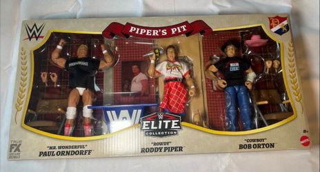 WWE Elite Collection Piper's Pit Action Figures Paul Orndorff Roddy Piper Bob Orton