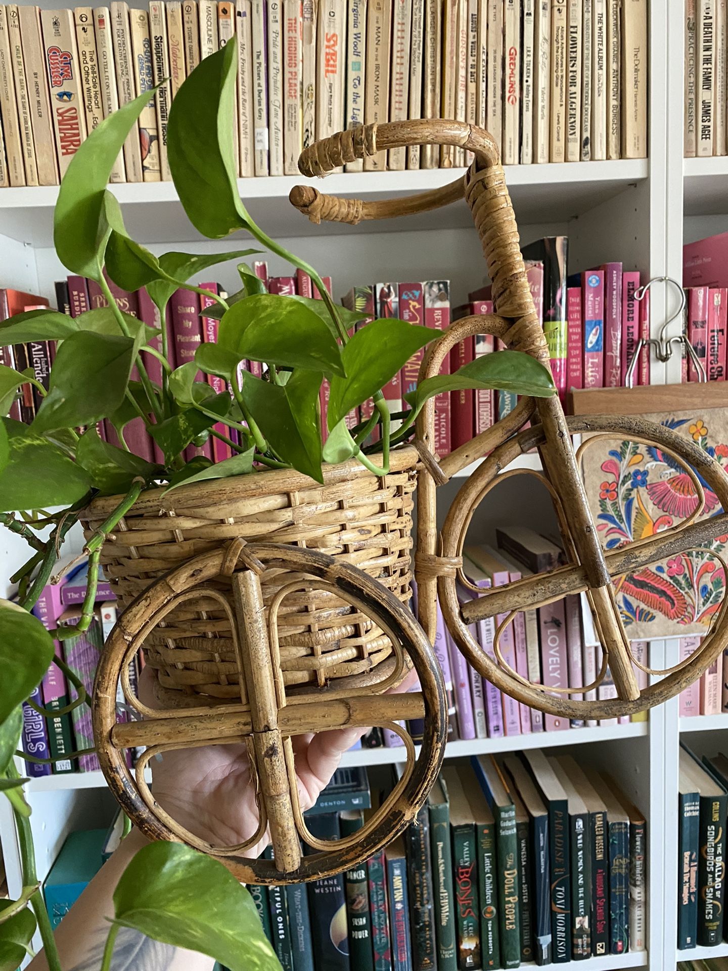 Wicker Bicycle Plant Holder Lawn & Garden - Lawn & Garden
