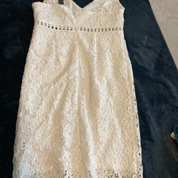 New Dress White Size m 
