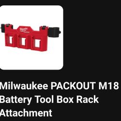 Milwaukee PACKOUT M18 Battery Tool Box Rack