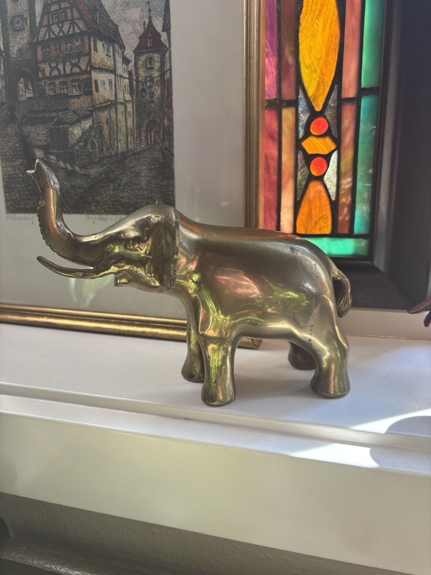 Vintage Brass Elephant 