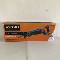 RIDGID 18-Volt OCTANE Lithium-Ion Cordless Brushless Reciprocating Saw (Tool-Only) with Reciprocating Saw Blade