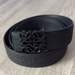  Loewe Anagram Reversible Leather Belt 