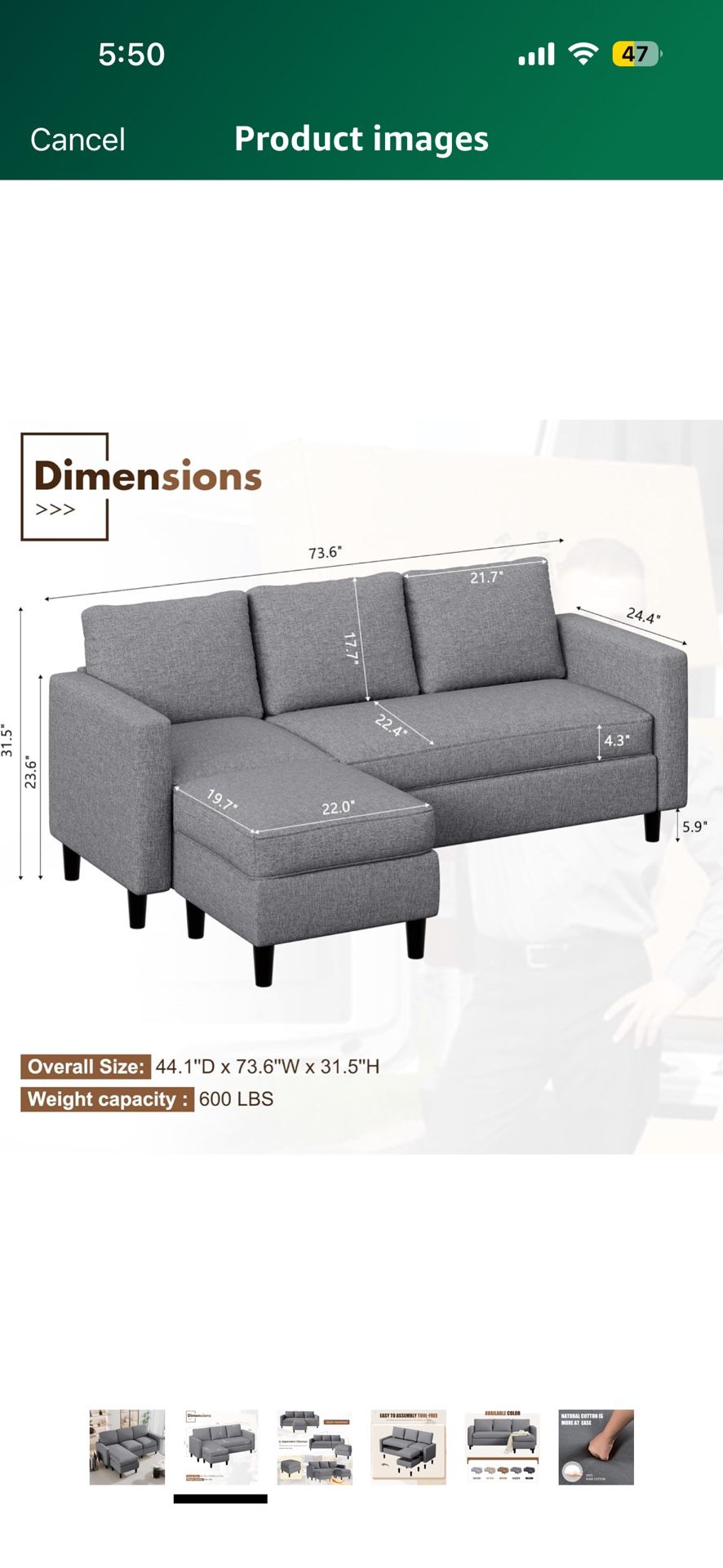 Couch For Sale Need To Be Gone By Today