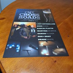 Earth Wind & Fire & Friends limited CMT Crossroads show poster. 