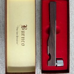 Vintage 1960s Bar Tool Ice Breaker Japan – Wood & Stainless Steel Cocktail Tool in Original Box