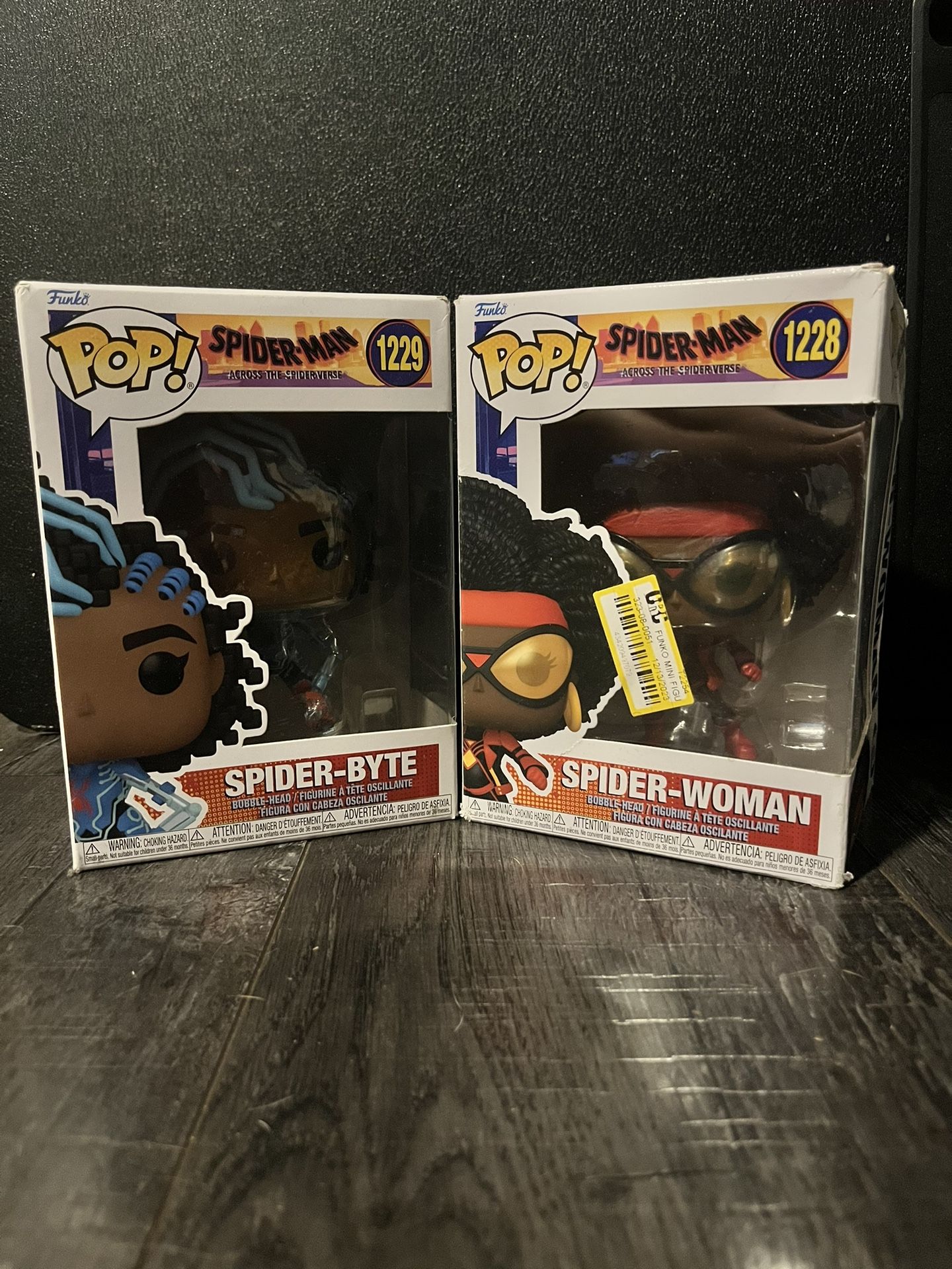 Funko Pops: Spider-Byte & Spider-Woman