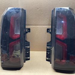 OT105  Fit 15-19 GMC Yukon XL SUV Smoke Full Led Taillight Pair 