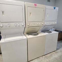 27in Stackable Wascher And Electric Dryer Used Good Condition With 90days Warranty 