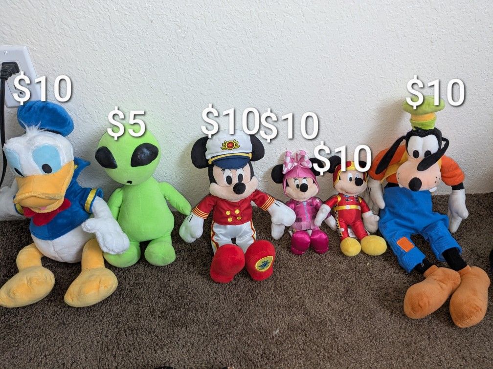 Antique Disney Stuff Animals,Tiki Glasses And Fortnite Wallet 