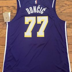$100 New purple highest premium quality stitch, player version jersey. Lakers Player jersey Luka Doncic .  Size S - XXXL. New Jerseys