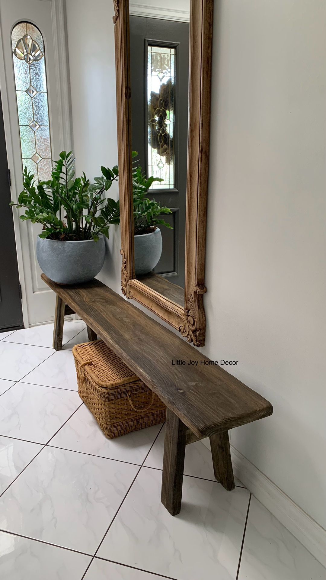 Indoor Outdoor Earthy Home Decor Sitting Bench/ Entryway Bench / Dining Bench
