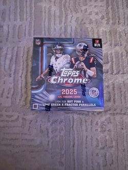 2025 Topps Chrome NFL Football Mega Box Football Factory Sealed